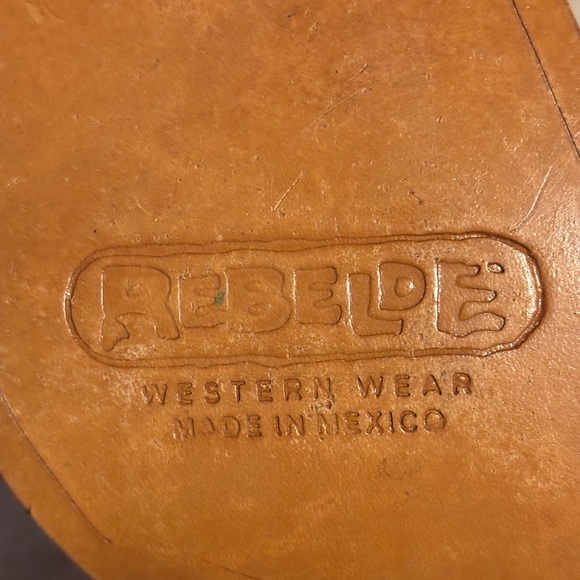 Pink Ostrich Leather Western Cowboy Boots - Picture 7 of 7